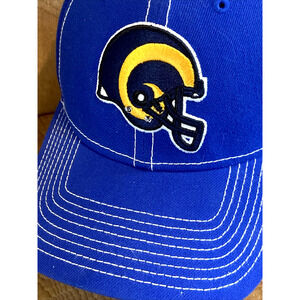 Los Angeles Rams Ball Cap Hat New Era 9Forty Blue Adjustable Snapback Trucker